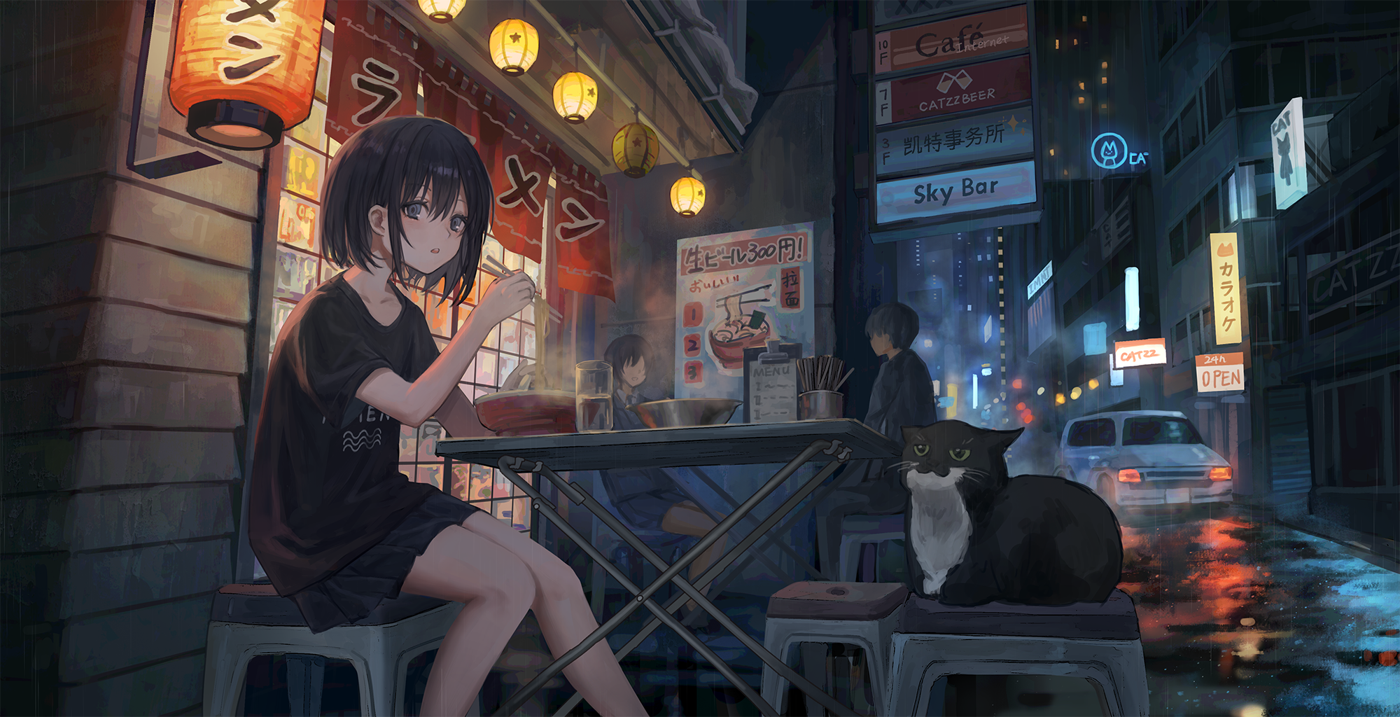 Cafe、SkyBar、猫耳朵装饰 图片素材