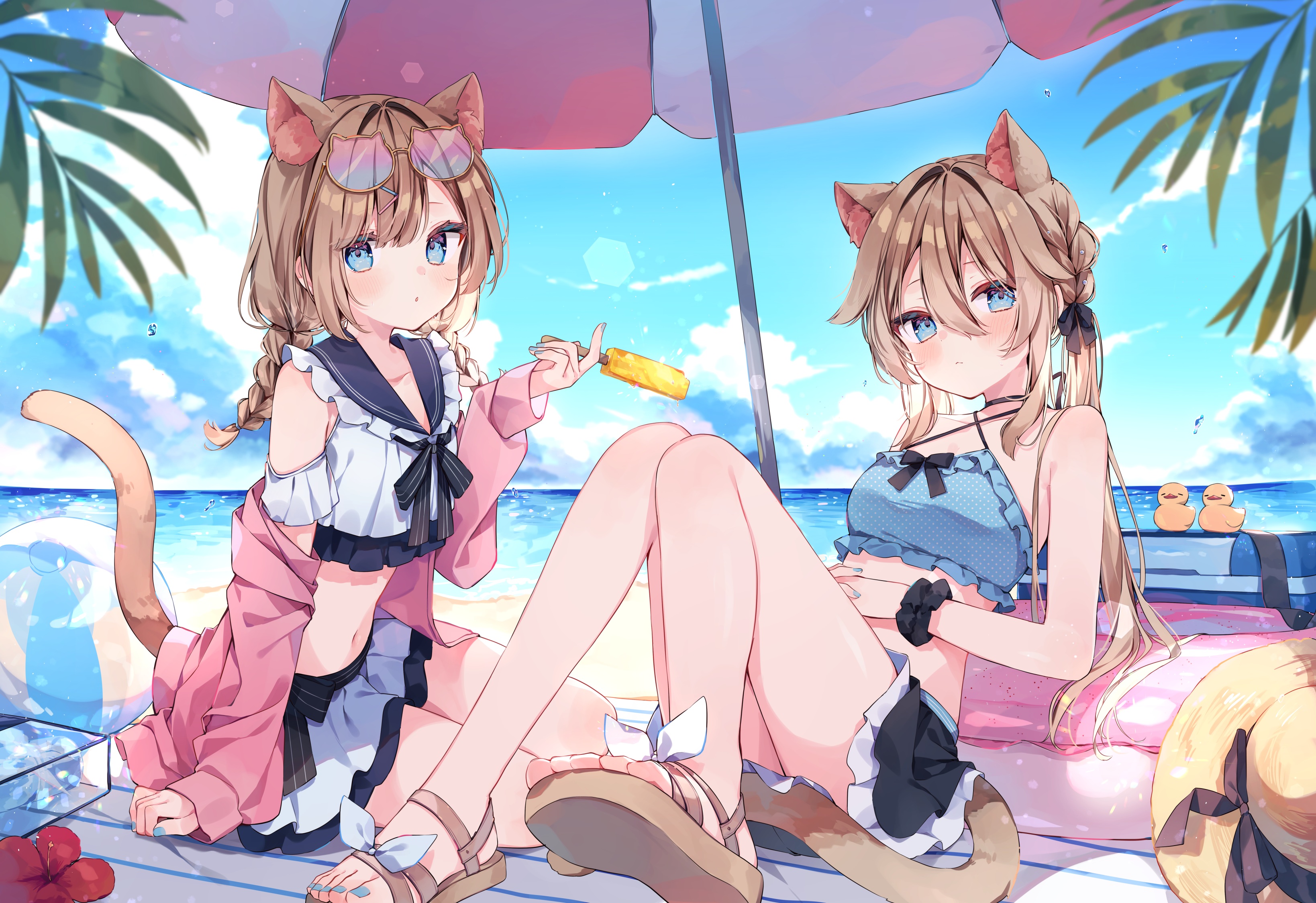 猫耳娘、猫耳装饰、夏日祭 图片素材